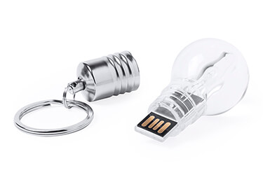 usb con forma de bombilla